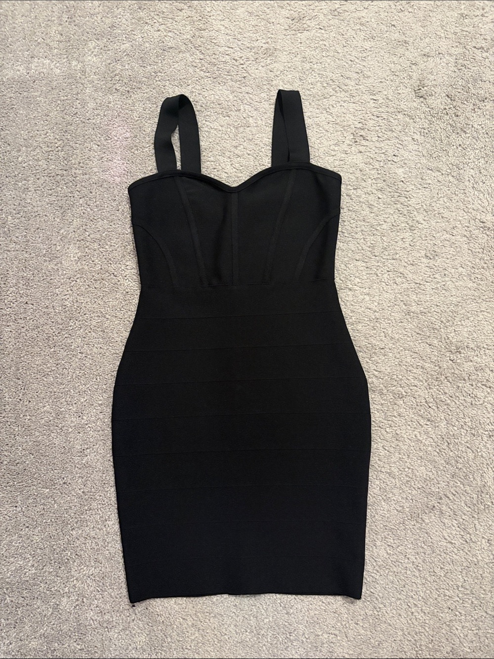 SHEIN Black Strappy Bodycon Mini Dress